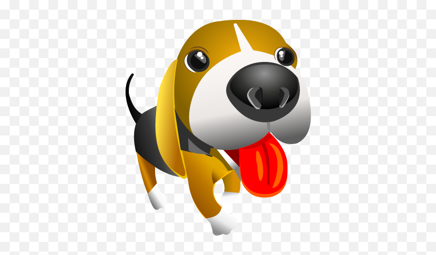 Excited Cartoon Dog Png Clipart Image Pngimagespics - Dog Emoji,Excited Clipart