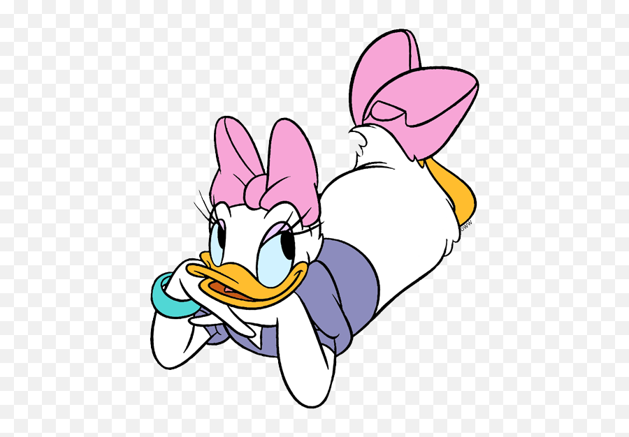 Daisy Duck Clip Art - Daisy Duck Face Clipart Emoji,Relax Clipart