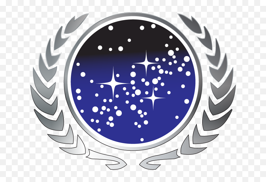 Federation Seal - United Federation Of Planets Black Emoji,Seal Png