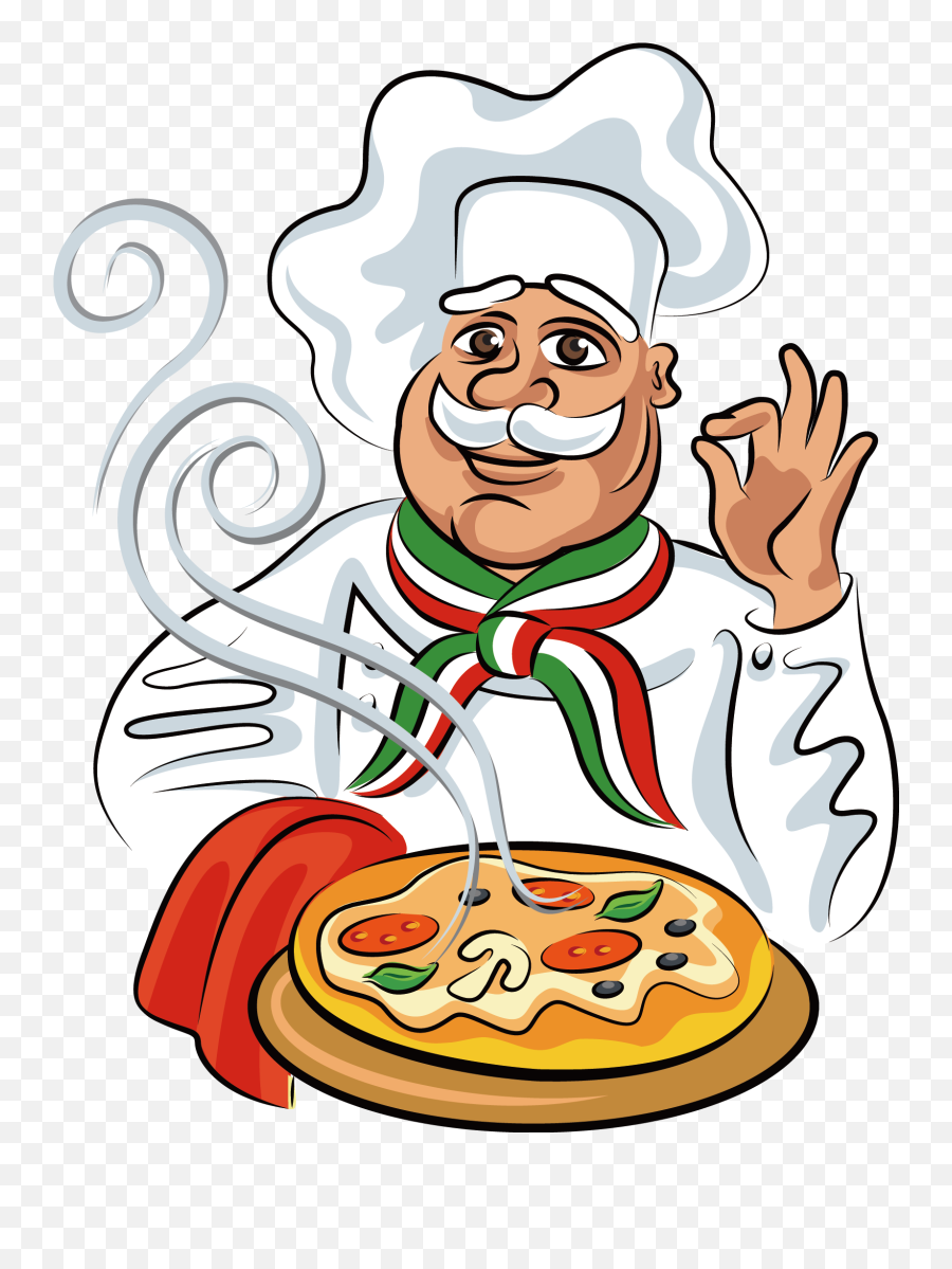 Cook Clipart Chef Italian - Transparent Italian Food Clipart Emoji,Cook Clipart