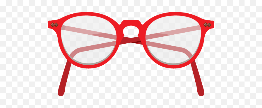 Red Glasses Clipart - Glasses Emoji,Eyeglasses Clipart