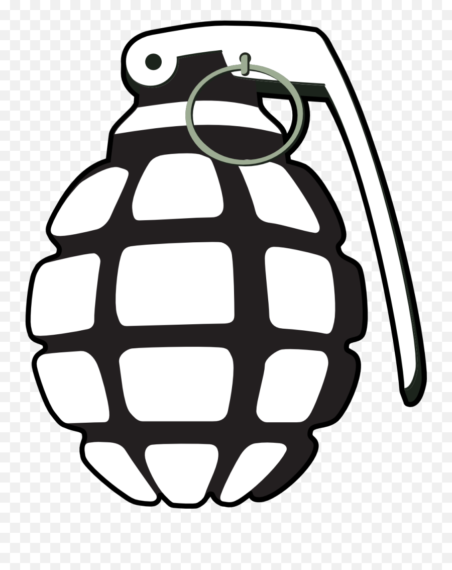 Military Clipart Grenade - Grenade Decal Emoji,Miltary Clipart