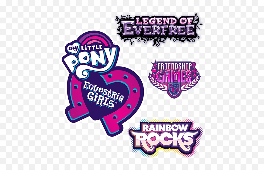 My Little Pony Logo - Mlp Equestria Girls Logos Emoji,Mlp Logo