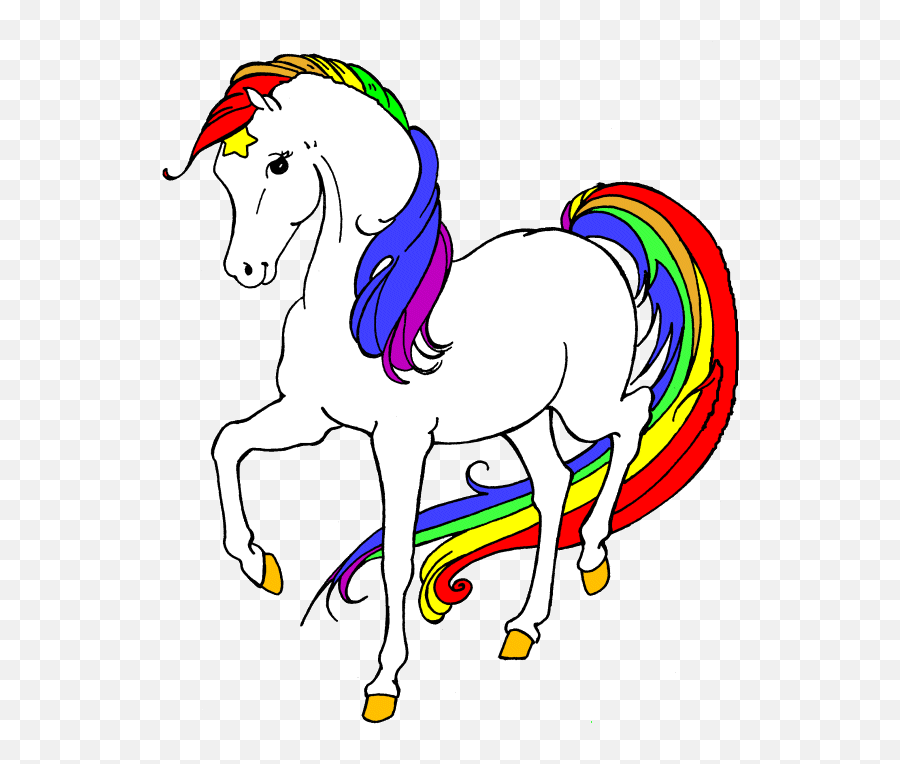 Unicorn Clipart Transparent Background - Starlite From Rainbow Brite Horse Emoji,Unicorn Clipart