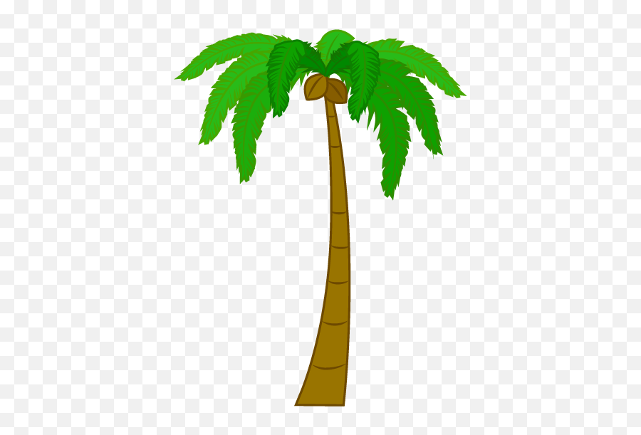 Christmas Palm Tree Clipart - Cartoon Palm Trees Transparent Background Emoji,Palm Tree Clipart