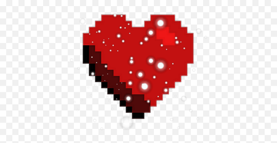 Download Hd Heart Hearts Pixel Red Tumblr Kawaii Ftestickers - Pixel Art Boca Emoji,Kawaii Heart Png