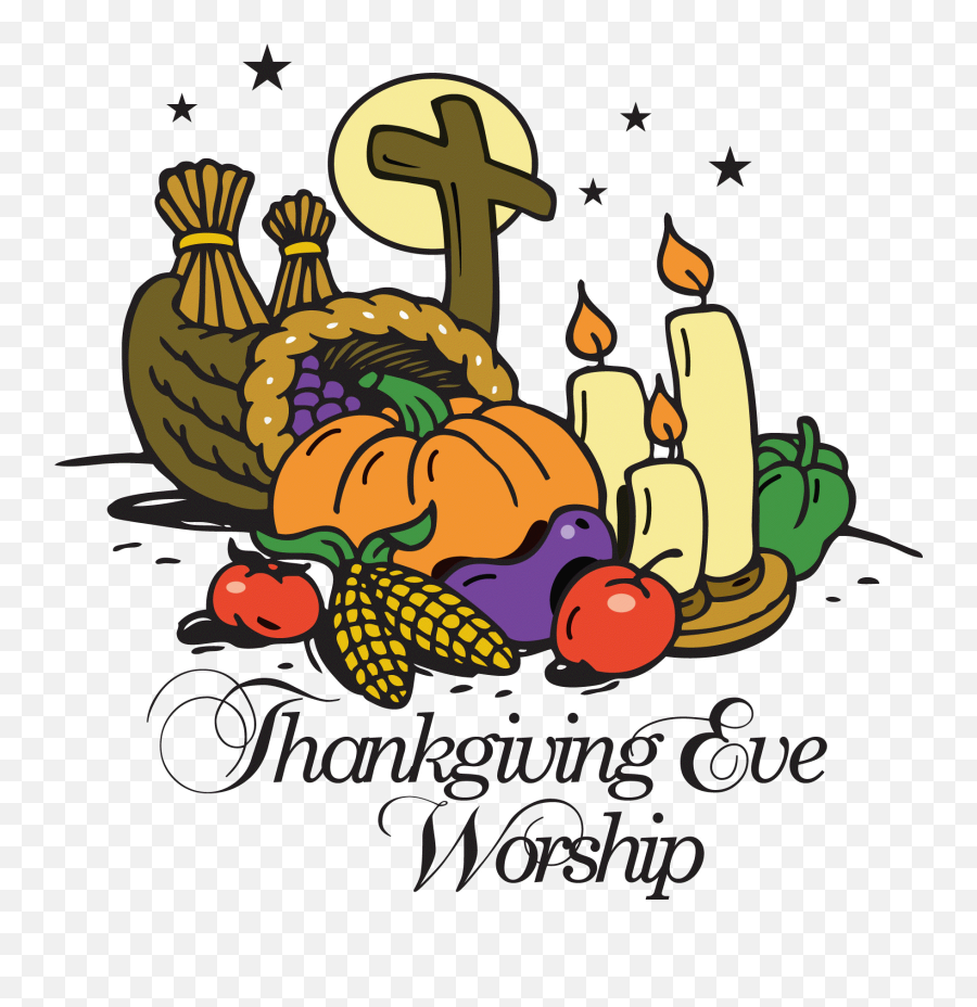 Thanksgiving Eve Worship Clip Art - Thanksgiving Eve Service Clipart Emoji,Cornucopia Clipart