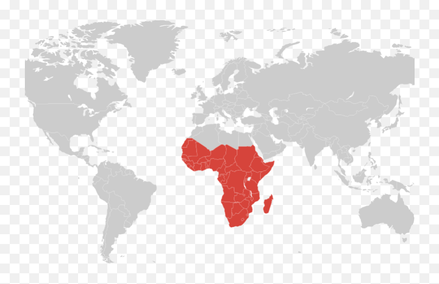 Grey Africa Map Png Transparent Image Emoji,Africa Map Png