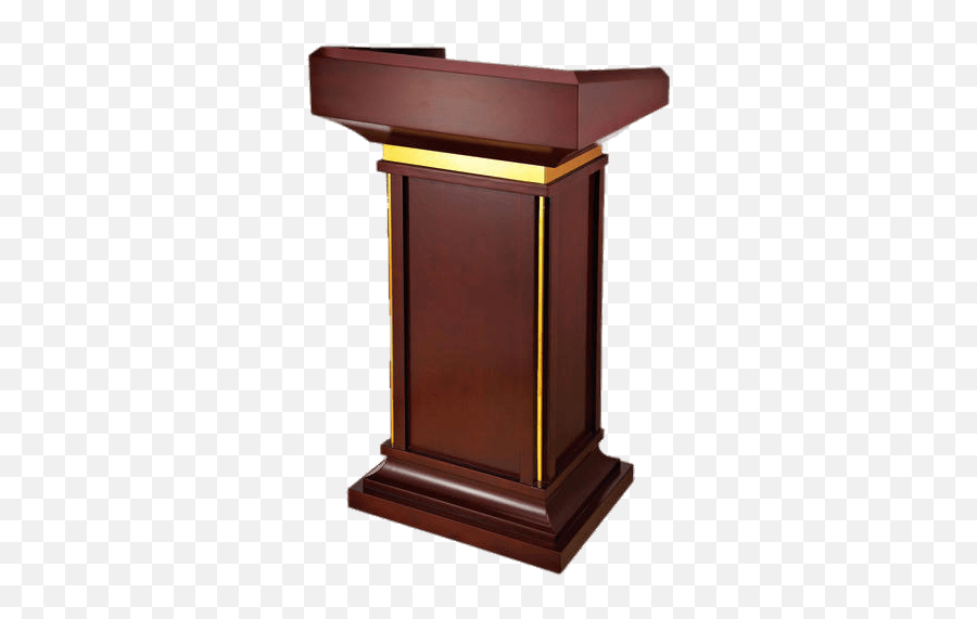 Speech Desk Pulpit Transparent Png - Stickpng Wooden Podium Design Emoji,Desk Png
