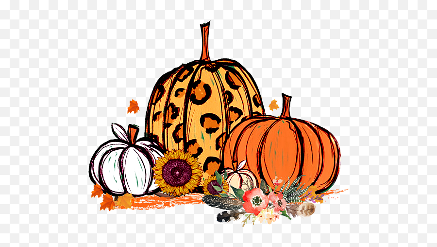 Fall Leopard Cheetah Pumpkin Rustic Halloween Thanksgiving Emoji,Thanksgiving Pumpkin Png