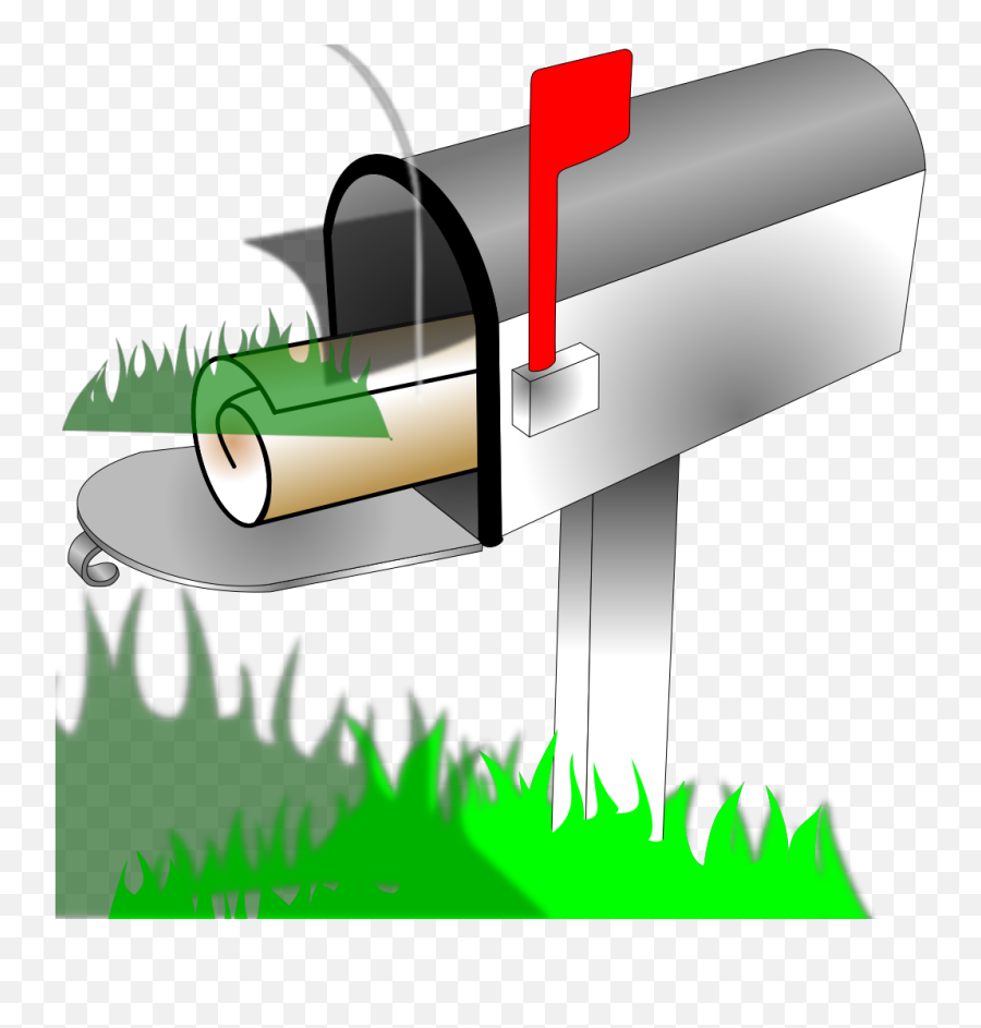 Blue Clear Mailbox Png Svg Clip Art - Cylinder Emoji,Mailbox Clipart