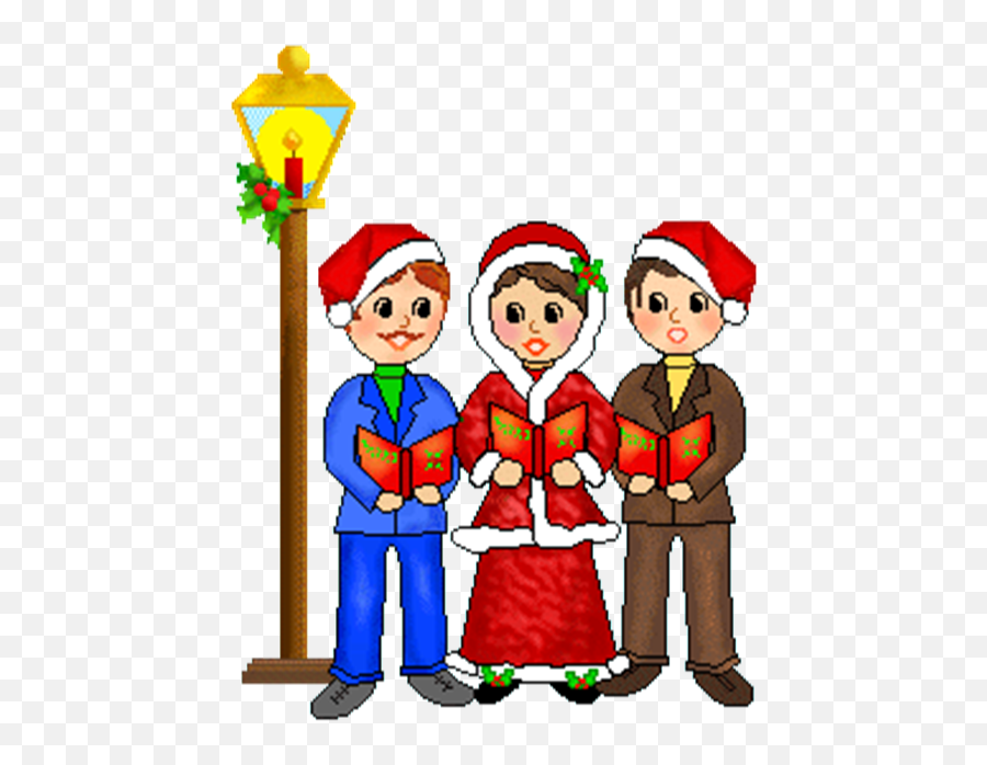 Banner Stock Caroling Clipart Carol Singer - Free Christmas Emoji,A Christmas Carol Clipart