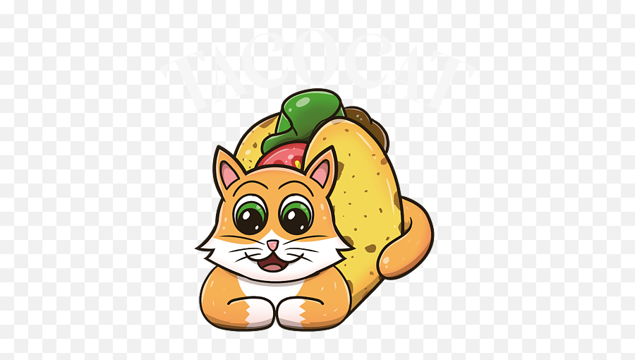 Tacocat Cat Taco Tacos And Cats Mexican Food T - Shirt For Emoji,Cat Food Clipart