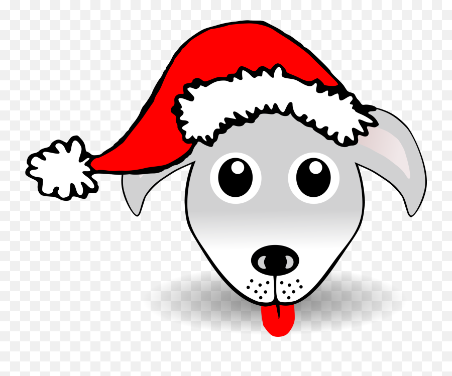 Library Of Santa Dog Png Transparent Download Png Files - Christmas Bear Clip Art Black And White Emoji,Santa Hat Transparent Background