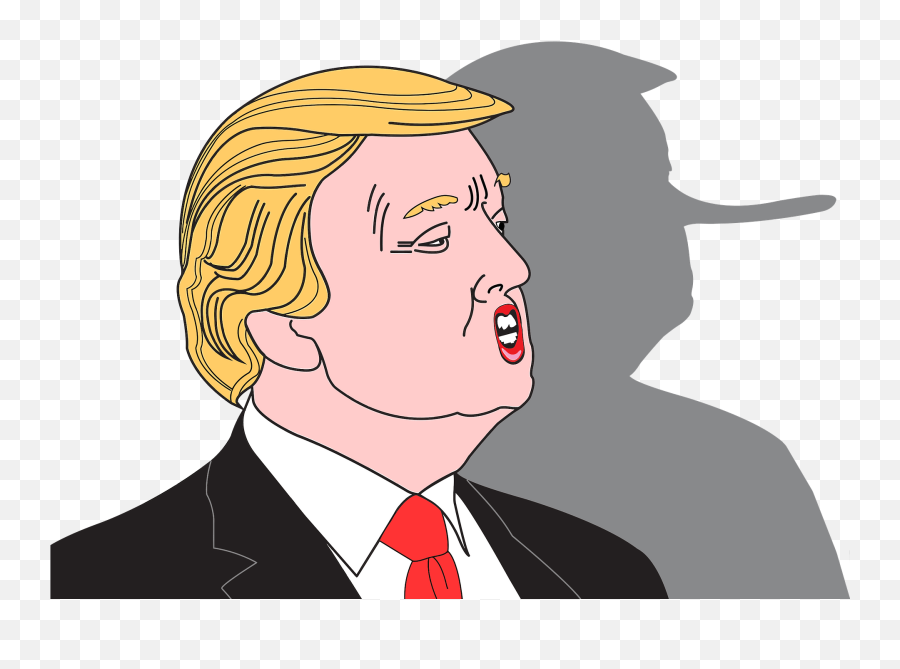 Donald Trump And Shadow Clipart - He Loed About Being Separated Emoji,Trump Clipart
