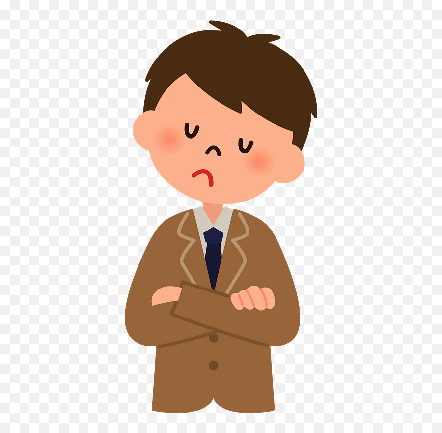 Male Student Is Thinking Clipart Emoji,Thinking Clipart