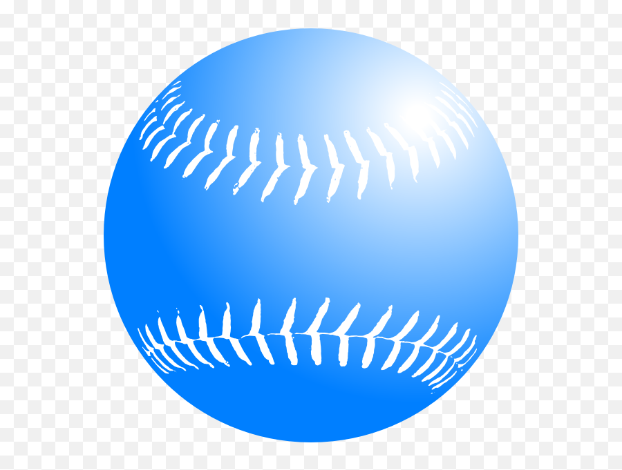 Softball Clipart Cricket Softball - Clipart Blue Softball Emoji,Softball Clipart