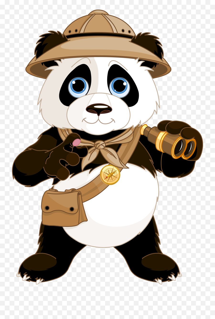 Cute Panda Png Clipart Image 2021 - Cartoon Panda Clipart Emoji,Want Clipart