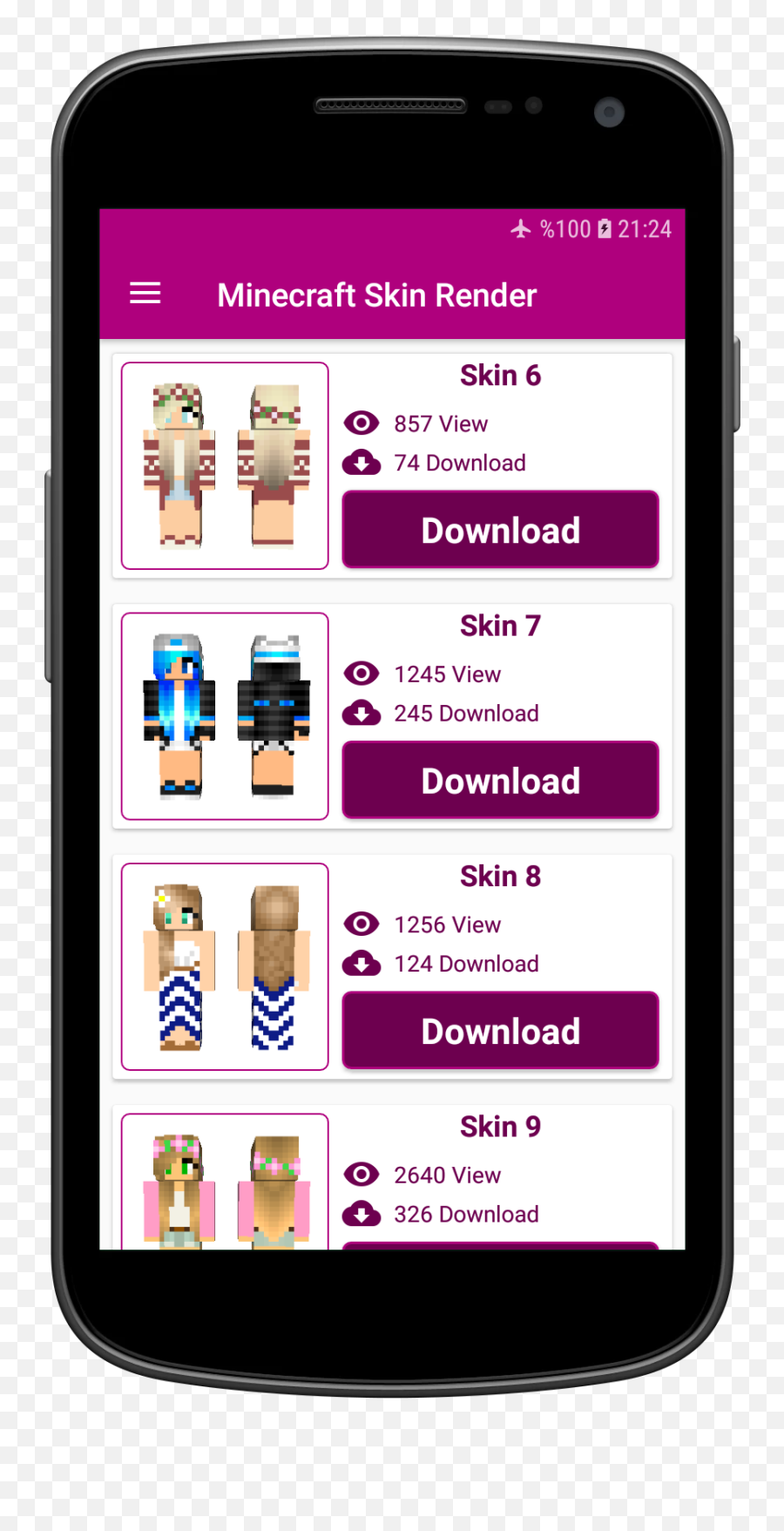 Minecraft Skin Template 3d Skin Render With Online Statistics - Android Emoji,Minecraft Skin Png