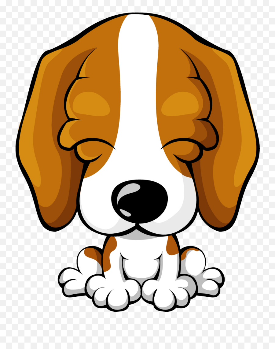 Beagle Clipart Pup - Png Cute Dog Cartoon Transparent Png Transparent Beagle Dog Clipart Emoji,Cute Dog Clipart