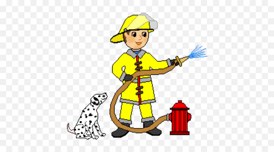 Black And White Firefighter Clipart - Workwear Emoji,Firefighter Clipart