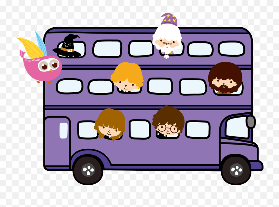 Harry Potter Clipart Purple - Drawing Transparent Cartoon Commercial Vehicle Emoji,Harry Potter Scar Png