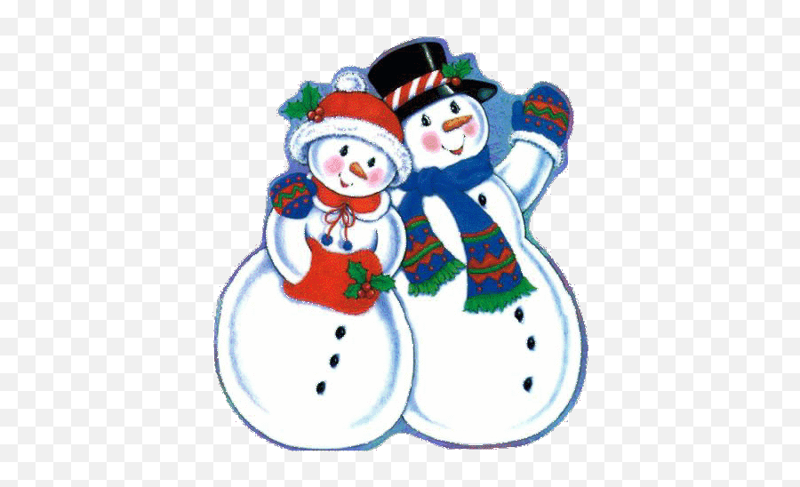 Elves And Snowmen - Cartoon Mr And Mrs Snowman Emoji,Christmas Mailbox Clipart