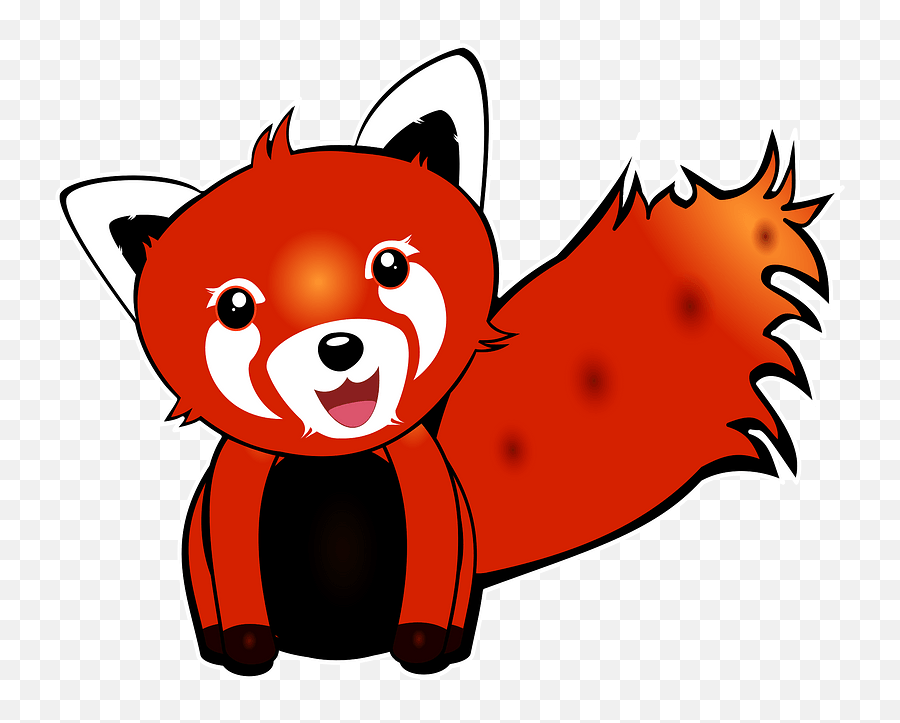 Cute Red Panda Clipart - Clip Art Emoji,Red Panda Clipart