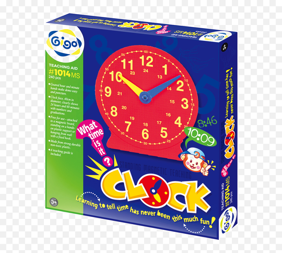 Clock Face Png - Standing Magnetic Teaching Clock Clock Emoji,Clock Face Png