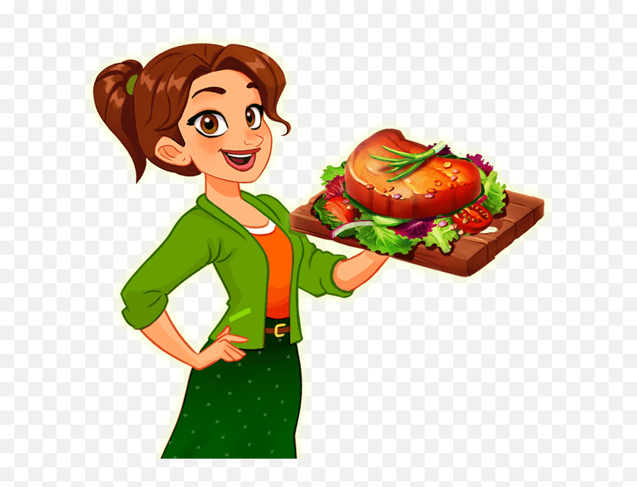 Cook Delicious Food With Emily In The Best Cooking Mobile Emoji,Delicious Clipart