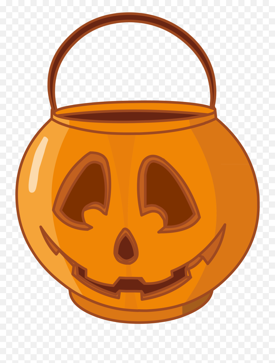 Halloween Candy Bucket - Jack O Lantern Png Bucket Emoji,Halloween Candy Clipart