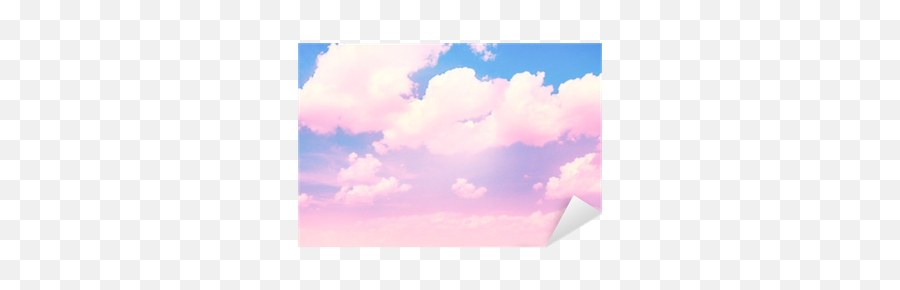Blue Sky Background With Pink Clouds Sticker U2022 Pixers - We Emoji,Pink Cloud Png