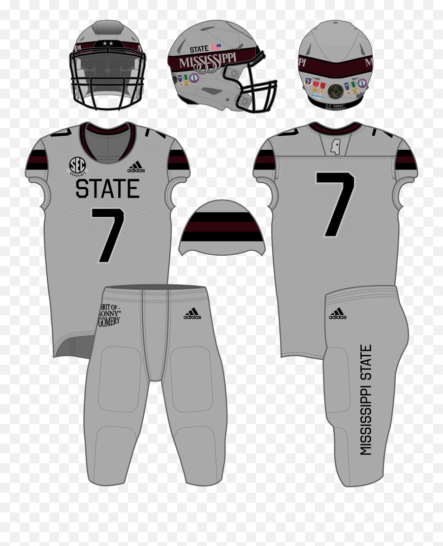 Football Uniform History - Hail State Unis Emoji,Football Helmet Clipart Black And White
