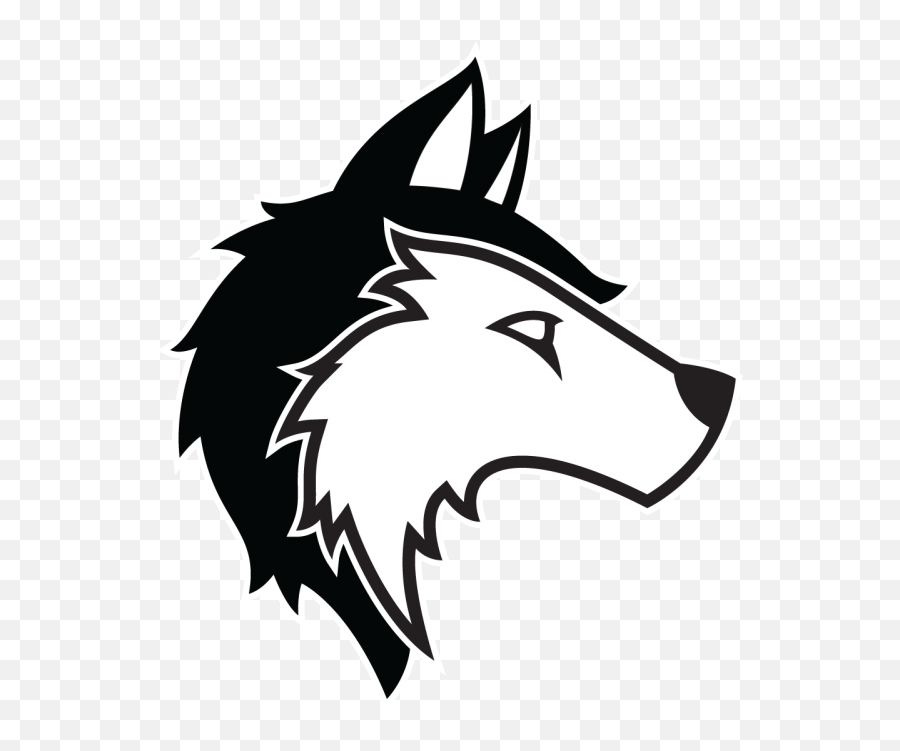 Download Hd Jpg Free Siberian Gray Wolf Logo Clip Art Emoji,Marathon Clipart