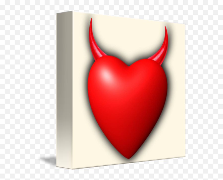 Heart Series Love Red Devil Horns By Tony Rubino - Romantic Emoji,Devil Horns Png