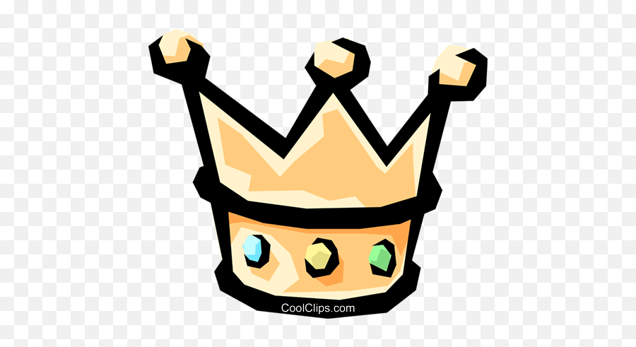 Kingu0027s Crown Royalty Free Vector Clip Art Illustration - Couronne Galette Des Rois Clipart Emoji,King Crown Clipart