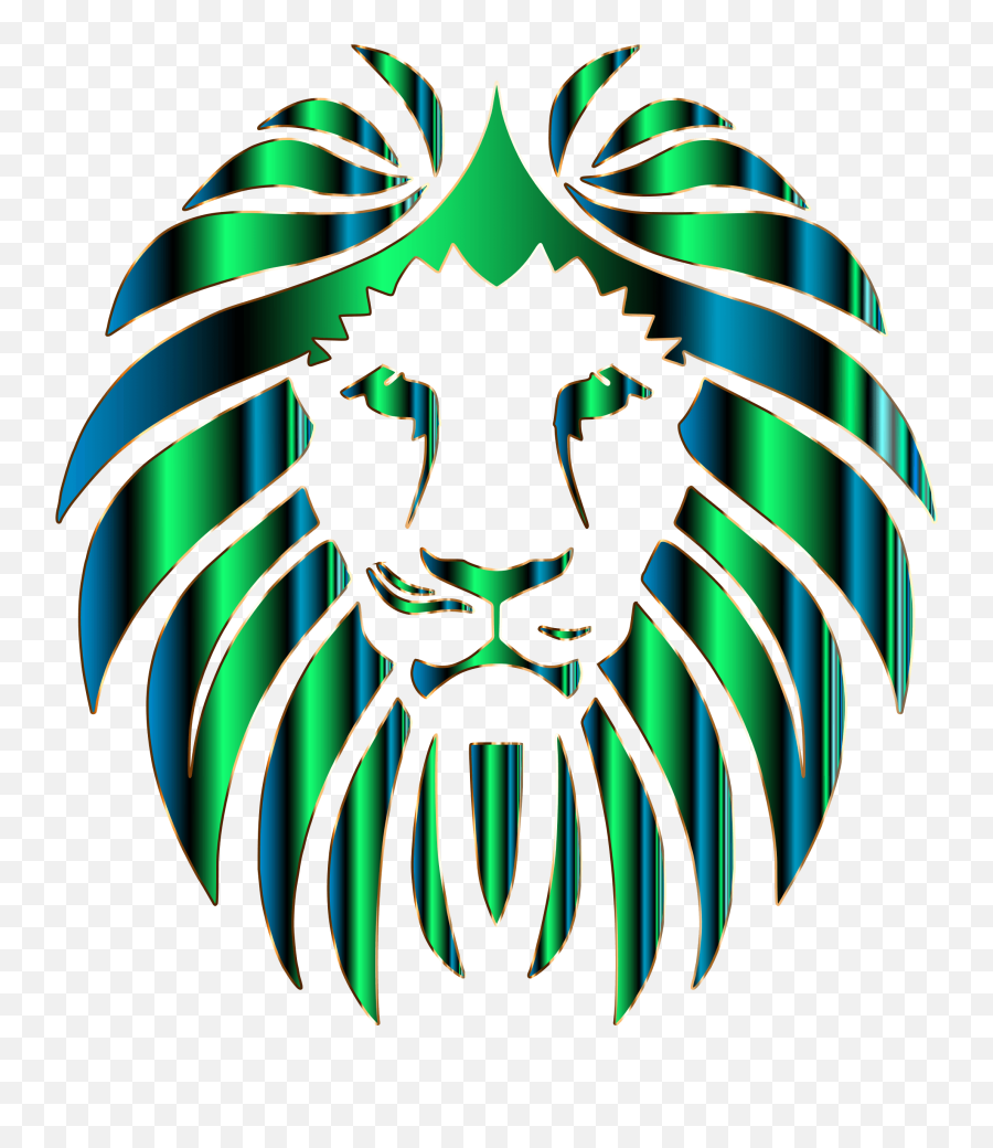 Green Lion Clipart - Green Lion Logo Png Emoji,Lion Clipart