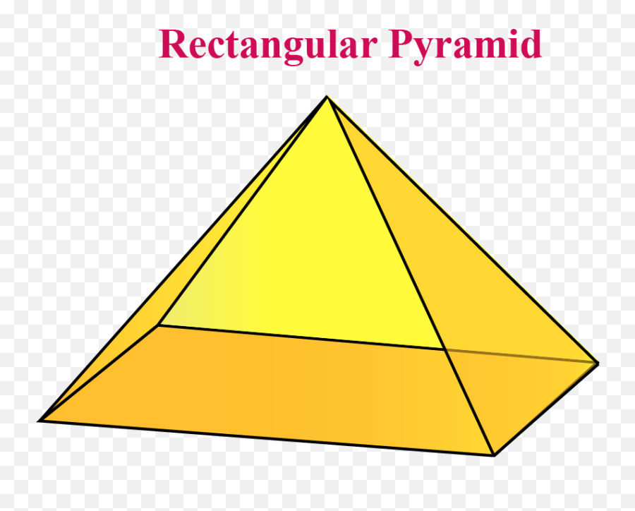Volume Of Pyramid Mensuration U0026 Measurement Volume Of - Rectangular Pyramid Colored Emoji,Pyramid Clipart
