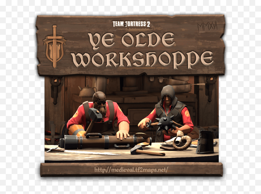 Ye Olde Workshoppe - The Mighty Quest For An Epic Update Language Emoji,Team Fortress 2 Logo