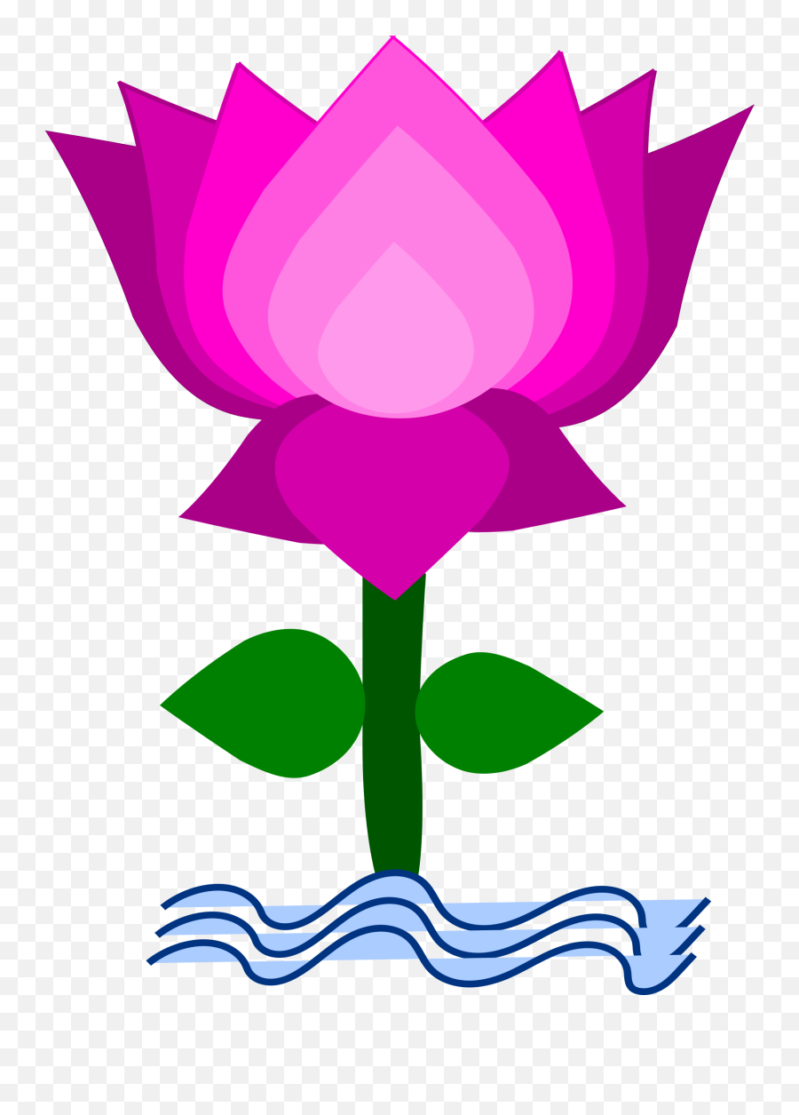 Clip Art Of Lotus Flower Transparent - Clipart Image Of Lotus Flower Emoji,Lotus Flower Clipart