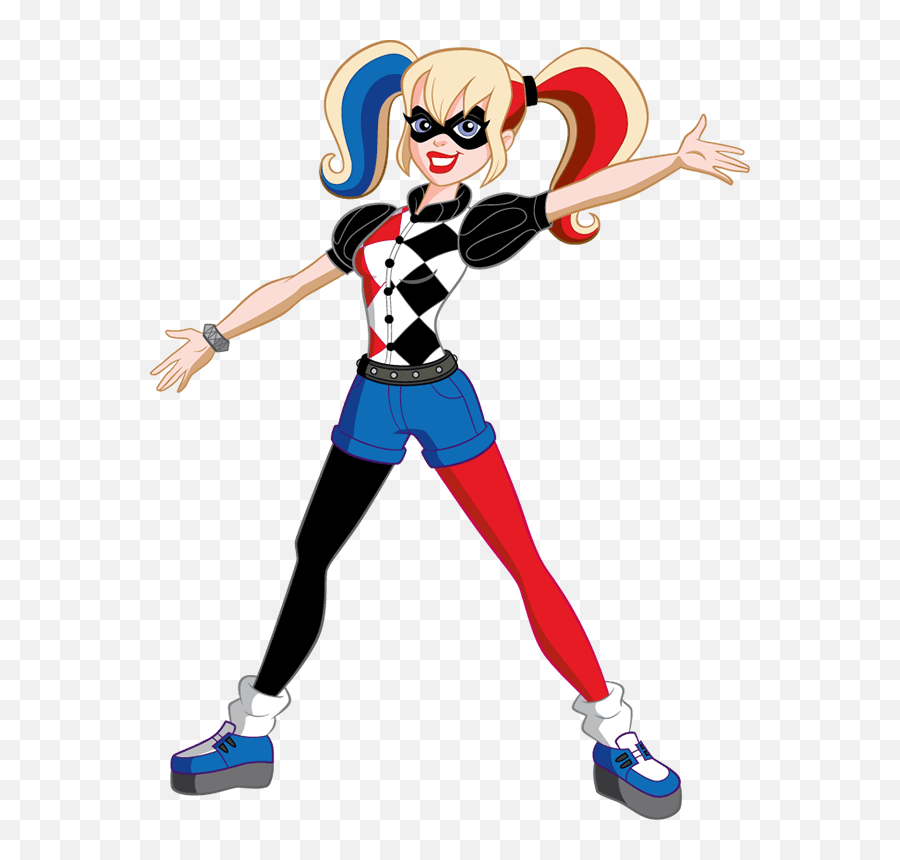 Dc Super Hero Girls Clip Art - Dc Super Hero Girls Harley Quinn Emoji,Girls Clipart