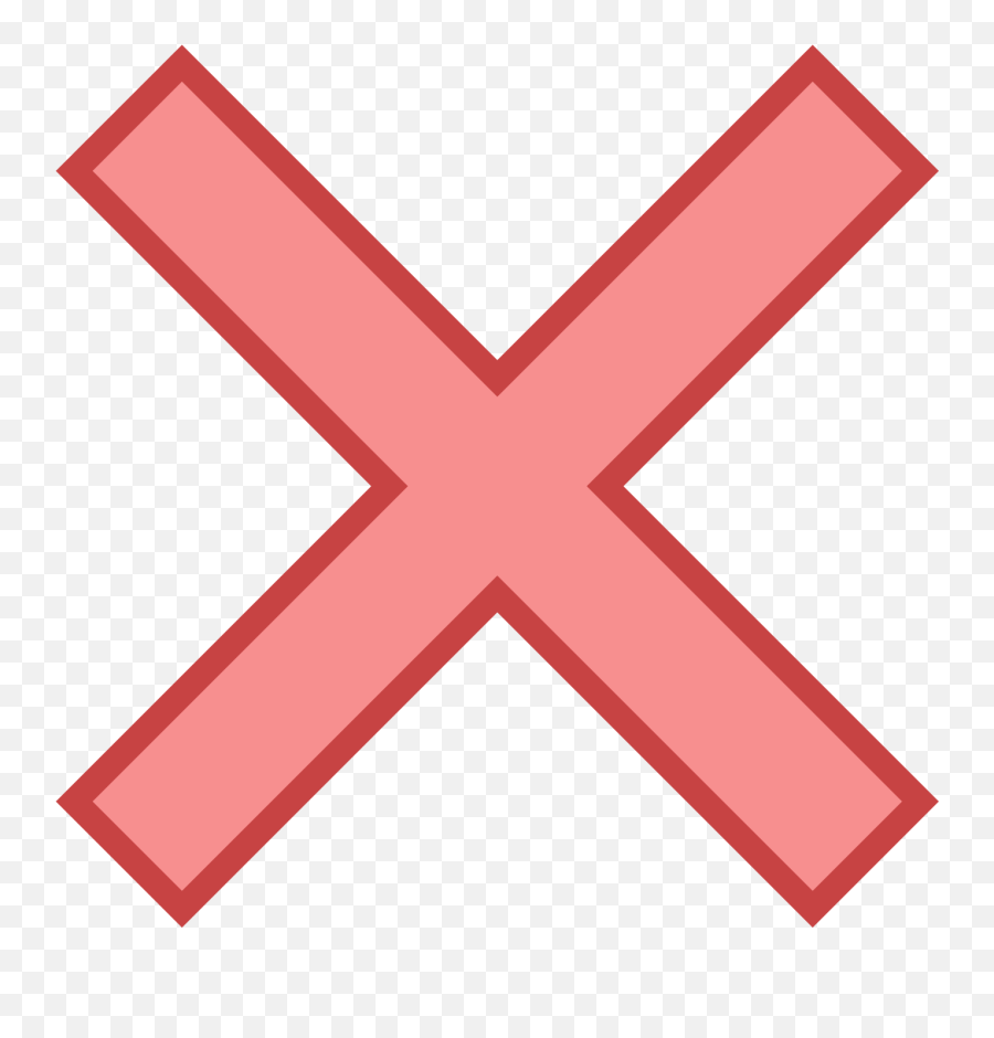 Delete Red X Button Png File - X Emoji,Red X Png