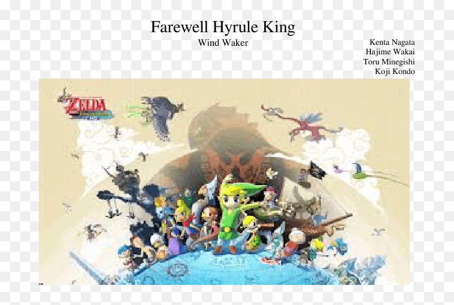 Farewell Hyrule King - Wind Waker Legend Of Zelda The Wind Zelda Wind Waker Emoji,Zelda Png