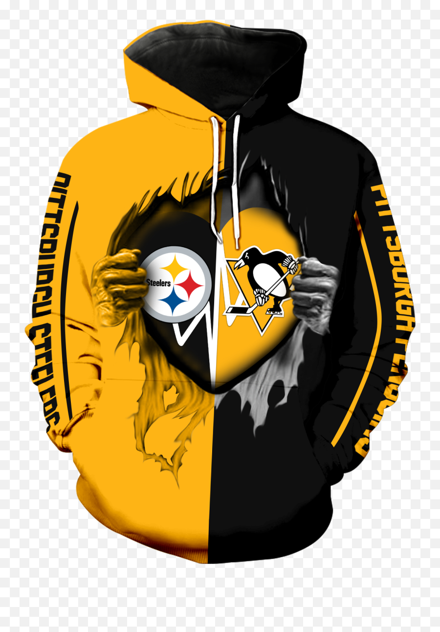 Pittsburgh Steelers U0026 Pittsburgh Penguins All Over Print V1174 - Pittsburgh Penguins Emoji,Pittsburgh Penguins Logo