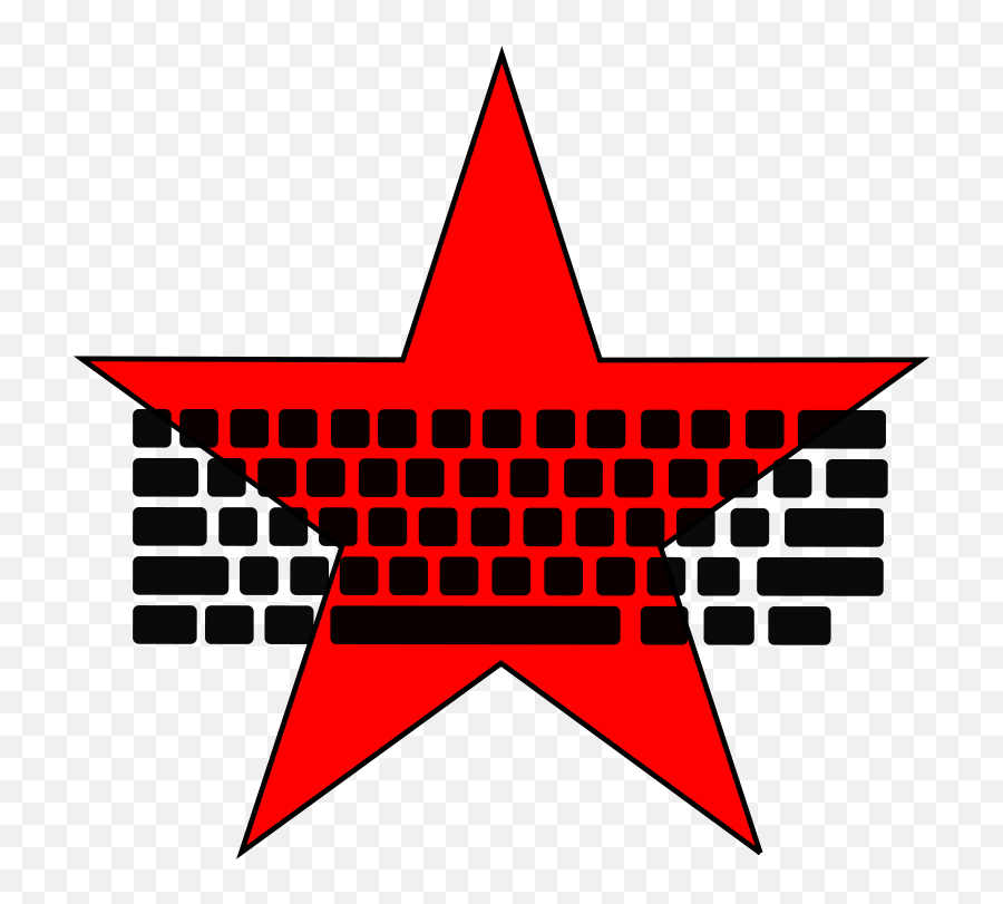 Free Clipart Computer Communist Worker - Red Star Keyboard Emoji,Communist Symbol Png