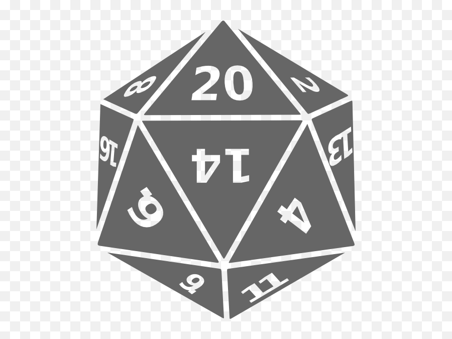 Download Twenty - Sided Dice Clipart Png For Web Dungeons 20 Sided Die Png Emoji,Dice Clipart