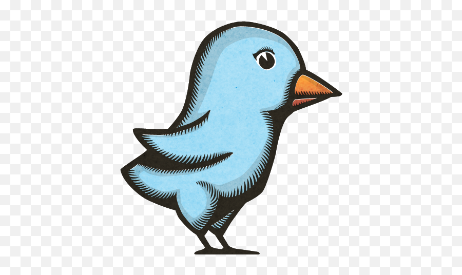 Woodprint - Twitterbird Icon 512x512px Ico Png Icns Ikon Kartun Burung Png Emoji,Twitter Bird Png
