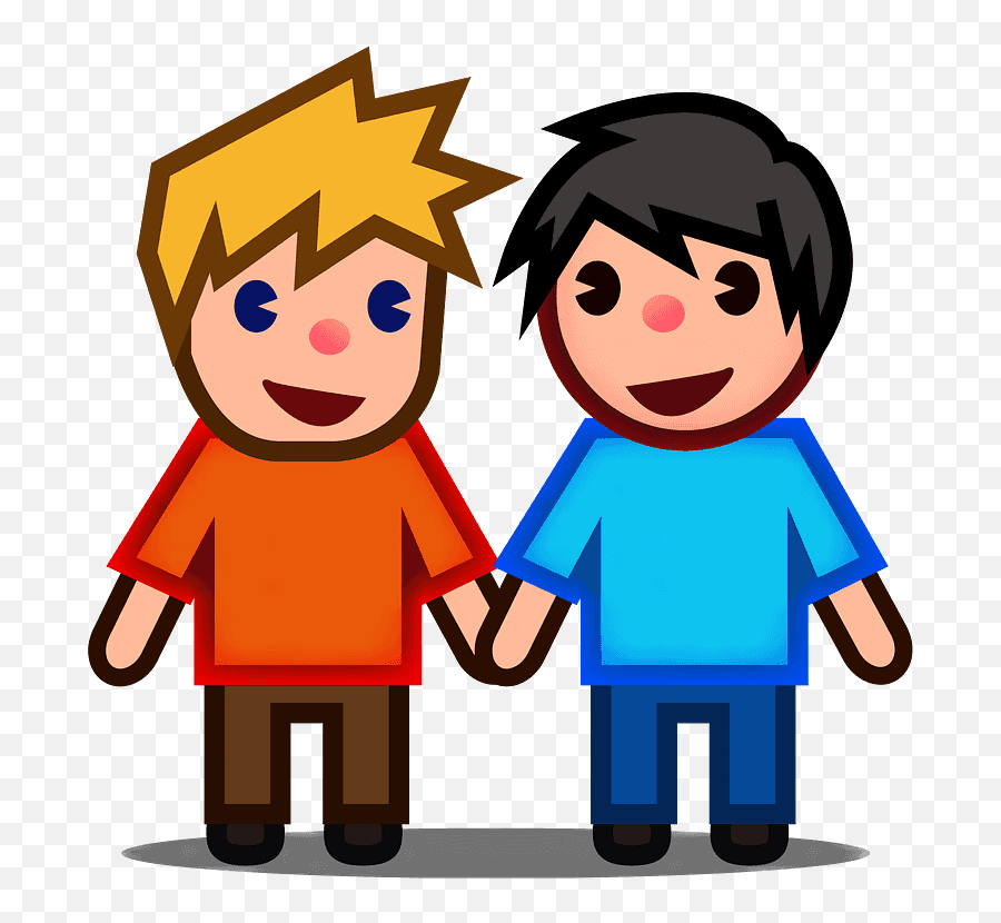 Men Holding Hands Emoji Clipart Free Download Transparent - Couple Love Emoji,Men Clipart
