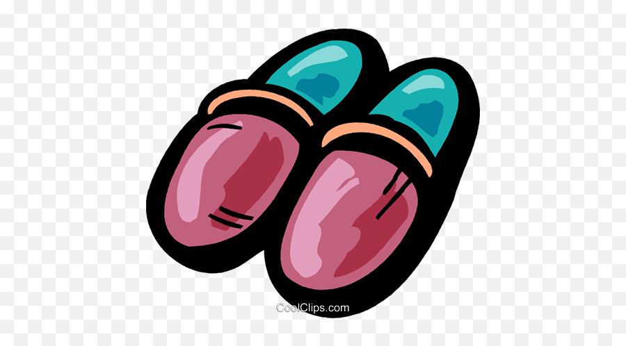 Warm Slippers Royalty Free Vector Clip Art Illustration - Slippers Bedroom Clipart Emoji,Slippers Clipart