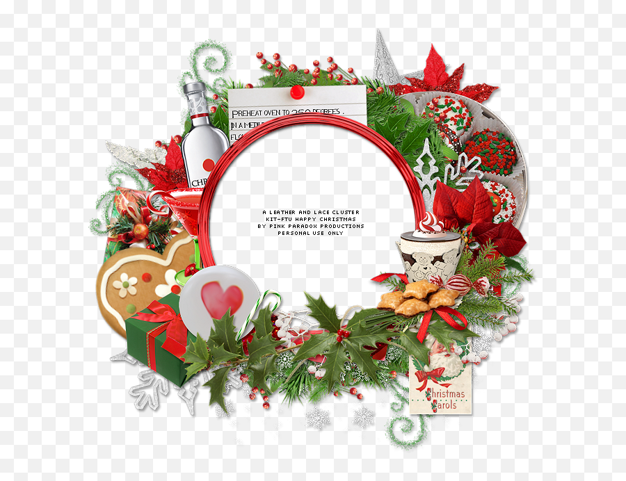 Happy Christmas Tag And Free Cluster Frame - Happy Christmas Emoji,Christmas Tag Clipart